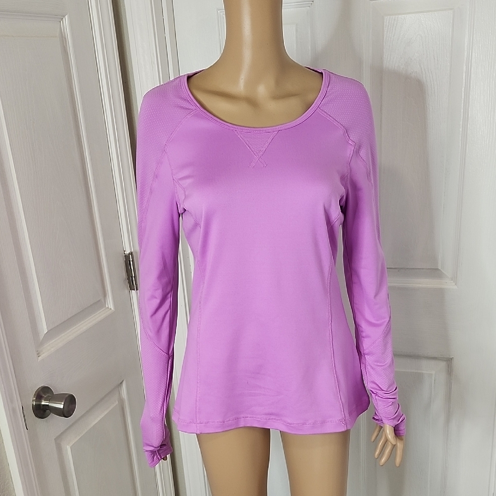 Tek Gear DryTek Women's Long Sleeve Lavender Workout Top
